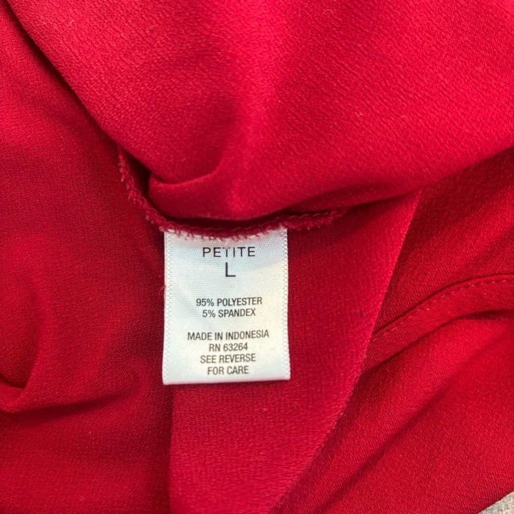 ROZ & ALI Split Sleeve Stretch Pullover Blouse • size Large Petite - Picture 4 of 4